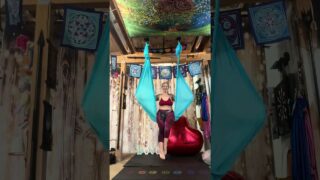 ￼Aerial yoga Nipslip at 1:25