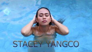 Asian swimming naked