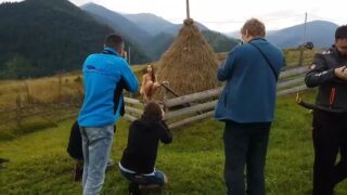 Nude photo tour in the Carpathians