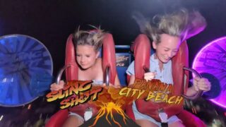 Double nipslip on slingshot ride [0:51]