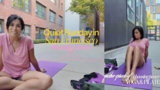 Barely Shy Beginner Yoga & Meditation Stretching, Deep Breathing & Letting Go ; (nip sip starting at 27:47)