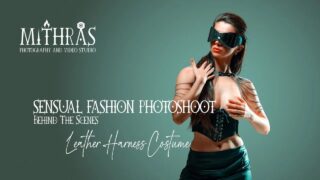 SENSUAL FASHION PHOTOSHOOT | Behind The Scenes | Fashion Nude with Leather Harness Costume