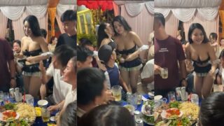 Guys partying fun with a sexy dancer @ 0:00