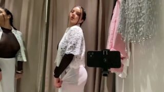 4K Beautiful Models 🚫18 👙  TRANSPARENT  try on haul in the ma…
